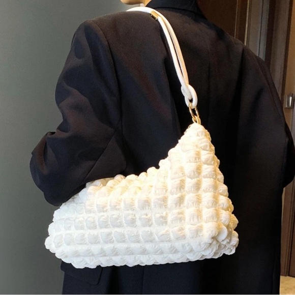 Ruched bag Ivory - Picture 4 of 10